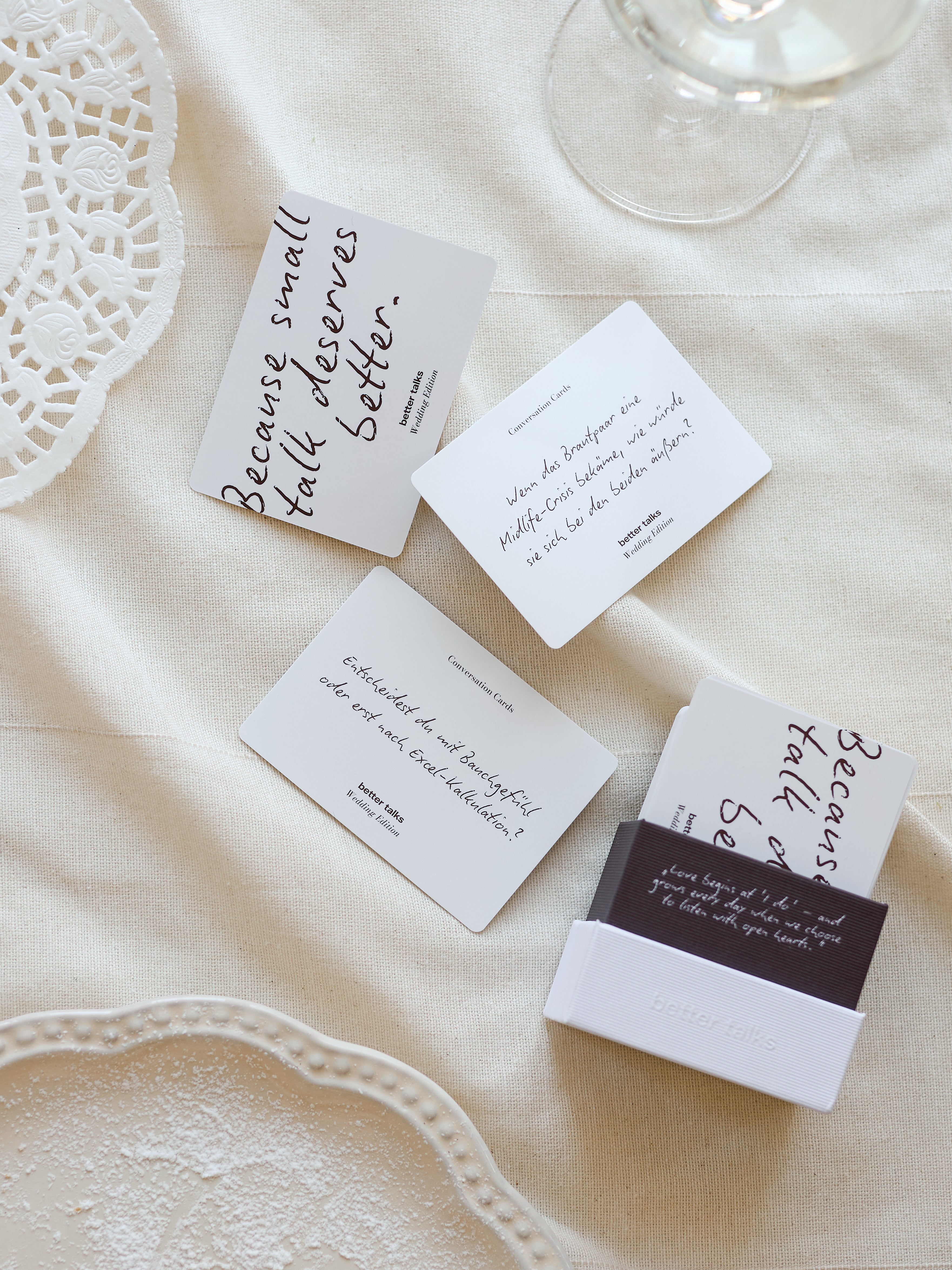 10x Bundle Wedding Fragekarten Deutsch