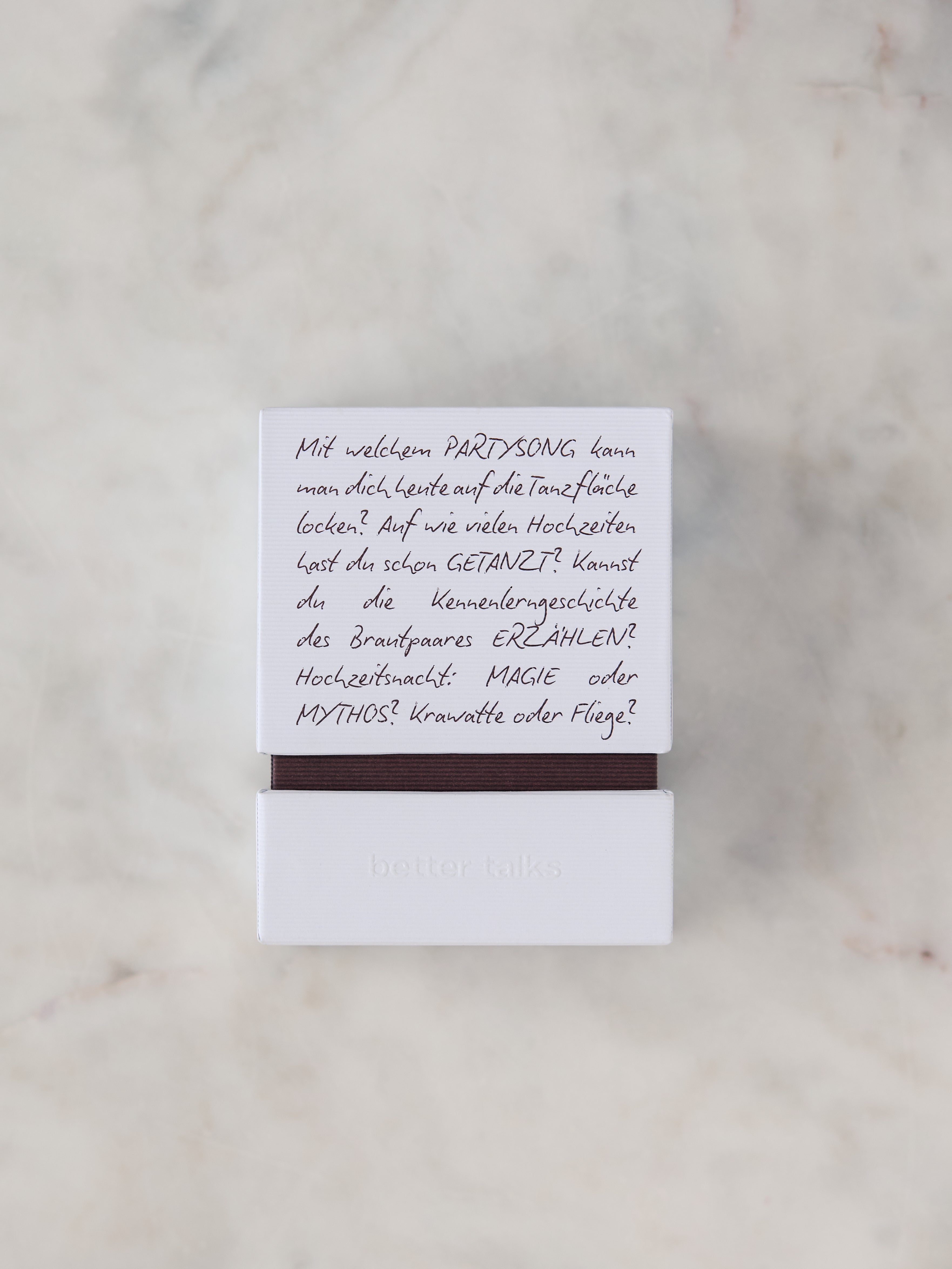 10x Bundle Wedding Fragekarten Deutsch